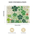 thumbnail image 3 of Nawypu Canvas Wall Art  Picturs for Bathroom Kitchen Decor St. Patrick's Day Vintage Sequin Clover Framed Print Artwork, Hanging Posters Home Decor Artwork Polka Dots on Linen, 3 of 6