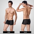 thumbnail image 6 of Baiways Men's Thin Breathable comfortable Mesh Boxer Briefs Underwear ,Transparent Boxer Shorts for Youth Male Panties, 6 of 8