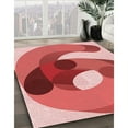 thumbnail image 2 of Ahgly Company Indoor Rectangle Patterned Light Coral Pink Area Rugs, 5' x 7', 2 of 6