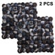 thumbnail image 1 of Juego de 2 piezas de posavasos cuadrados de fieltro hechos de bolas de fieltro de colores hechas a mano (20x20cm), 1 of 5