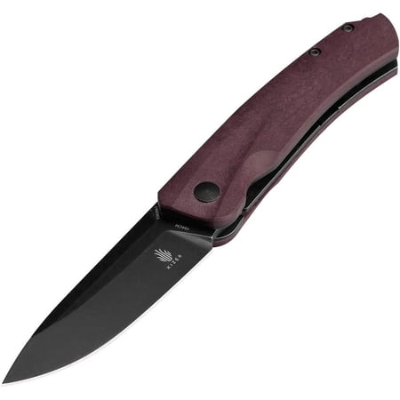 Kizer Cutlery Agressor 3.00 in Folding Knife Burugndy Richlite