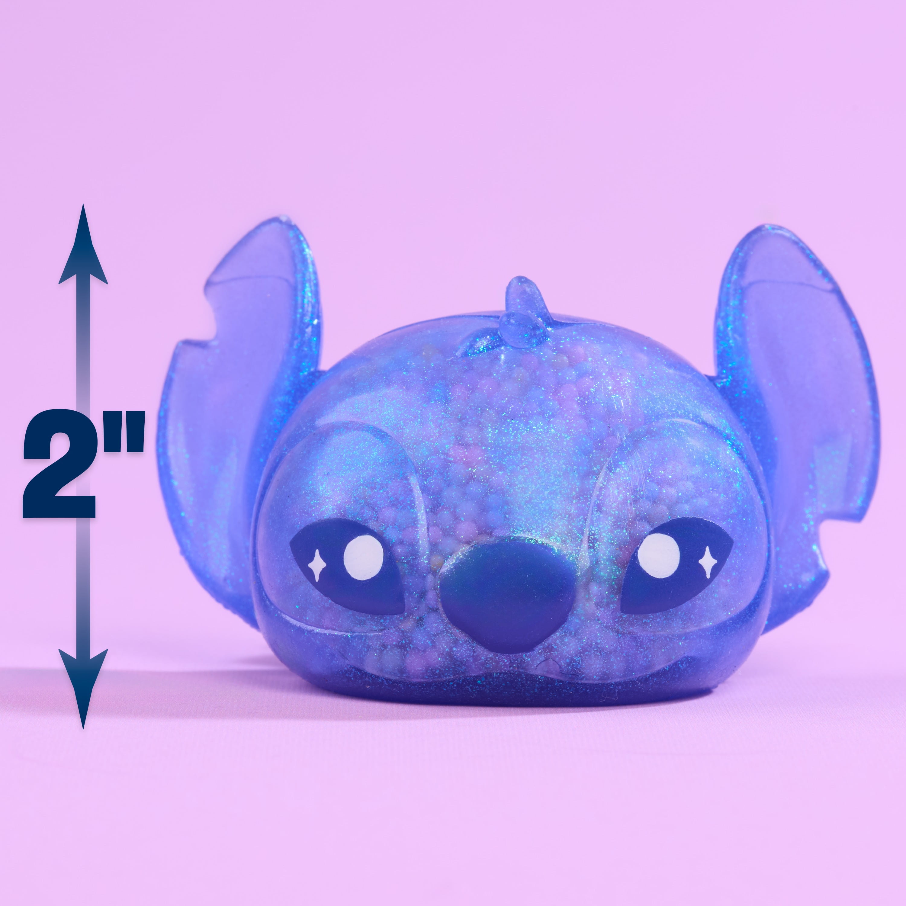 Disney Stitch Squish-a-Stitch Collectible Figures Series 2, Blind Capsule, Squishy Fidget Toys, Ages 3+