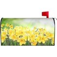 thumbnail image 2 of Beautiful Spring Flowers Mailbox Cover Magnetic Standard Size Letter Post Box Cover Wrap Oversize Decoration Welcome Home Garden Outdoor 21" Lx 18" W, 2 of 6