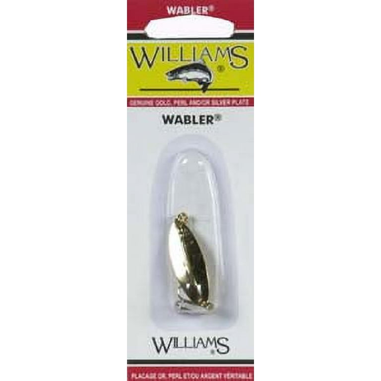 Williams Wabler Trout Spoon Fishing Lure, Gold, 1/0 oz., 1 1/4