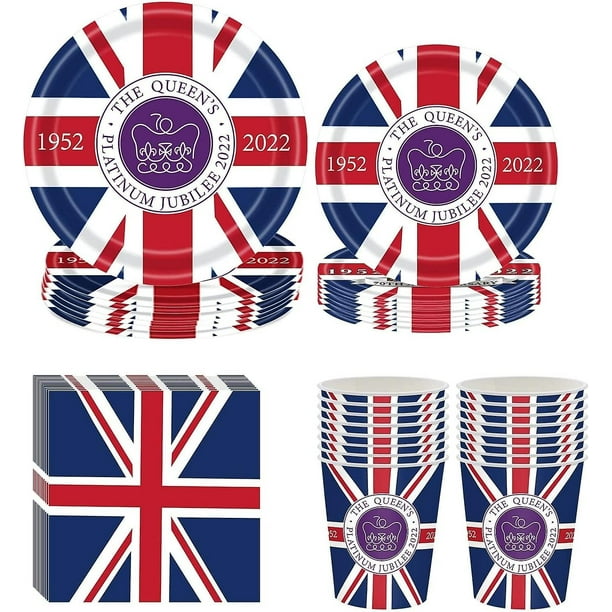 2022 Queen's 70th Platinum Jubilee Party Decorations Great Britain