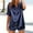 B_ Blue, variant on Olyvenn Henley Shirts Women's Short Sleeve Satin Blouses Roll Up Sleeve Notch V Neck Silk Shirts Tunic Tops Loose Loungewear Pink XL