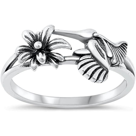 Nvzi Vintage Women Creative Design Personalized Fashion Women's Ring Engagement Ring Wedding Band Ring for Women（Silvery）
