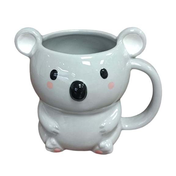 TISHITA Ceramic Coffee Mug Morning Tea Milk Mug 400ml Home Decor Animal Porcelain Cup Adorable Tea Cup for Birthday Gift Lover Couple Bear