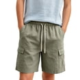 thumbnail image 2 of Huanglei Boys Shorts Casual Pull On Elastic Waist Summer Beach Shorts For Teen Athletic Joggers ,5-6 Years ,Green, 2 of 5
