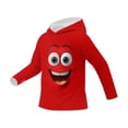 thumbnail image 4 of MKOSPLRT Back to School UV Protection Kids UPF50+ Long Sleeve Hoodie with Thumbholes Cute Print Summer Sun Shirts Lightweight Tops 5-15Y Red 11-12 Years, 4 of 6