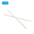 thumbnail image 3 of 1 Pair Wood Drumstick Anti Slip Handle Grips 5A White Drum Stick Wood Tip, 3 of 6