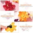 thumbnail image 4 of Accesorios para el cabello de flores, pasadores de flores artificiales, pinzas para el cabello para mujer, tocado hawaiano, 5 uds., 4 of 5