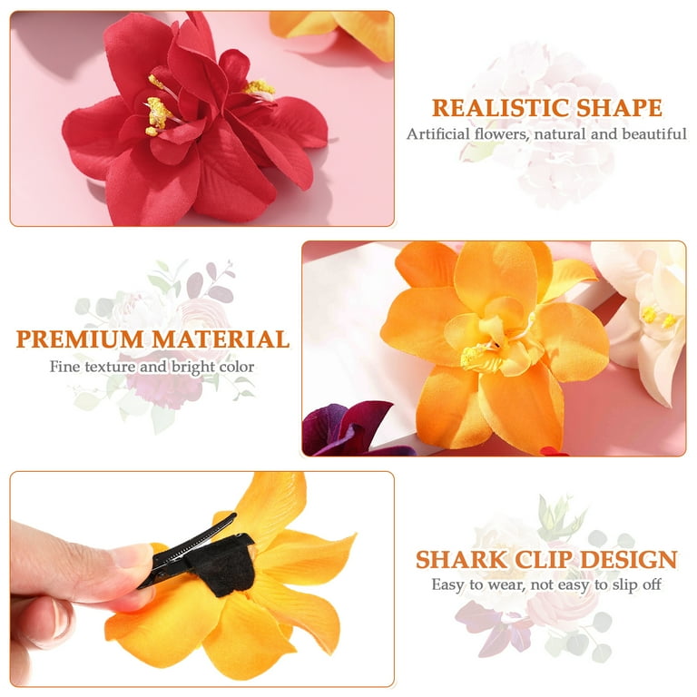Hair Flower Clips Hawaii Clip Hairpin Party Flowers Hawaiian