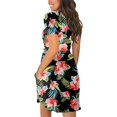 thumbnail image 5 of Robe Mode Femme Col Rond Manches Courtes Imprimée avec Poche, 5 of 5