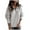 Gray, variant on Cavosen Women's Knit Sweaters V Neck Short Length Mock Neck Pullover with Zipper Long Sleeve Stretch Outerwear Coats