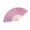 Red #y68, variant on BiFandian 7 Inch Glitter Fabric Folding Fan, Transparent Plastic Rib Women's Hand Fan, Decorative Fan for Party Favors and Dance Performance Accessories