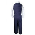 thumbnail image 5 of Baby Boy Toddler Eton Formal Vest Set Suits Outfits Navy Blue S M L XL 2T 3T 4T, 5 of 5
