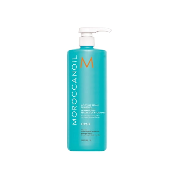 Champú Moroccanoil Moisture Repair para cabello dañado, 1 litro