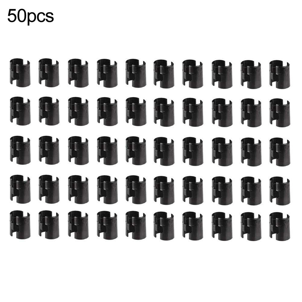 Famure 50Packs Shelving Sleeves Wire Shelving Shelf Lock Clips Bamboo