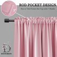 thumbnail image 4 of Cortinas Donren, color rosa, opacas, para habitación infantil, 107 x 115 cm, 2 paneles, 4 of 8