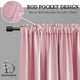 thumbnail image 4 of Cortinas Donren, color rosa, opacas, para habitación infantil, 107 x 115 cm, 2 paneles, 4 of 8