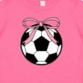 thumbnail image 4 of Inktastic Girls Soccer Ball Coquette Bow Girls Baby T-Shirt, 4 of 5