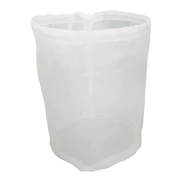 Bolsa de filtro para colador de vino, sidra, fruta, multifunción, reutilizable, para lúpulo, fina L