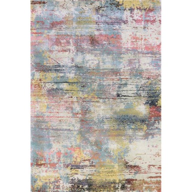 Dynamic Rugs BA247710599 Tapis Rectangulaire Contemporain 2 Pi. x 3 Pi. 11 Po. Bali 7710 - 599 Multicolore