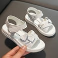 thumbnail image 6 of Girls Sandals,Children Shoes Summer Butterfly Sandals Shoes Love Decorative Thick Sole Sandals Soft Sole Comfortable Princess Sandals(Coloe:White,Size:2), 6 of 7