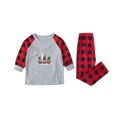 thumbnail image 3 of Family Christmas Pjs Two Piece Sleepwear Set Long Sleeve T-Shirts and Pants Holiday Nightgowns with Merry Christmas, 3 of 6