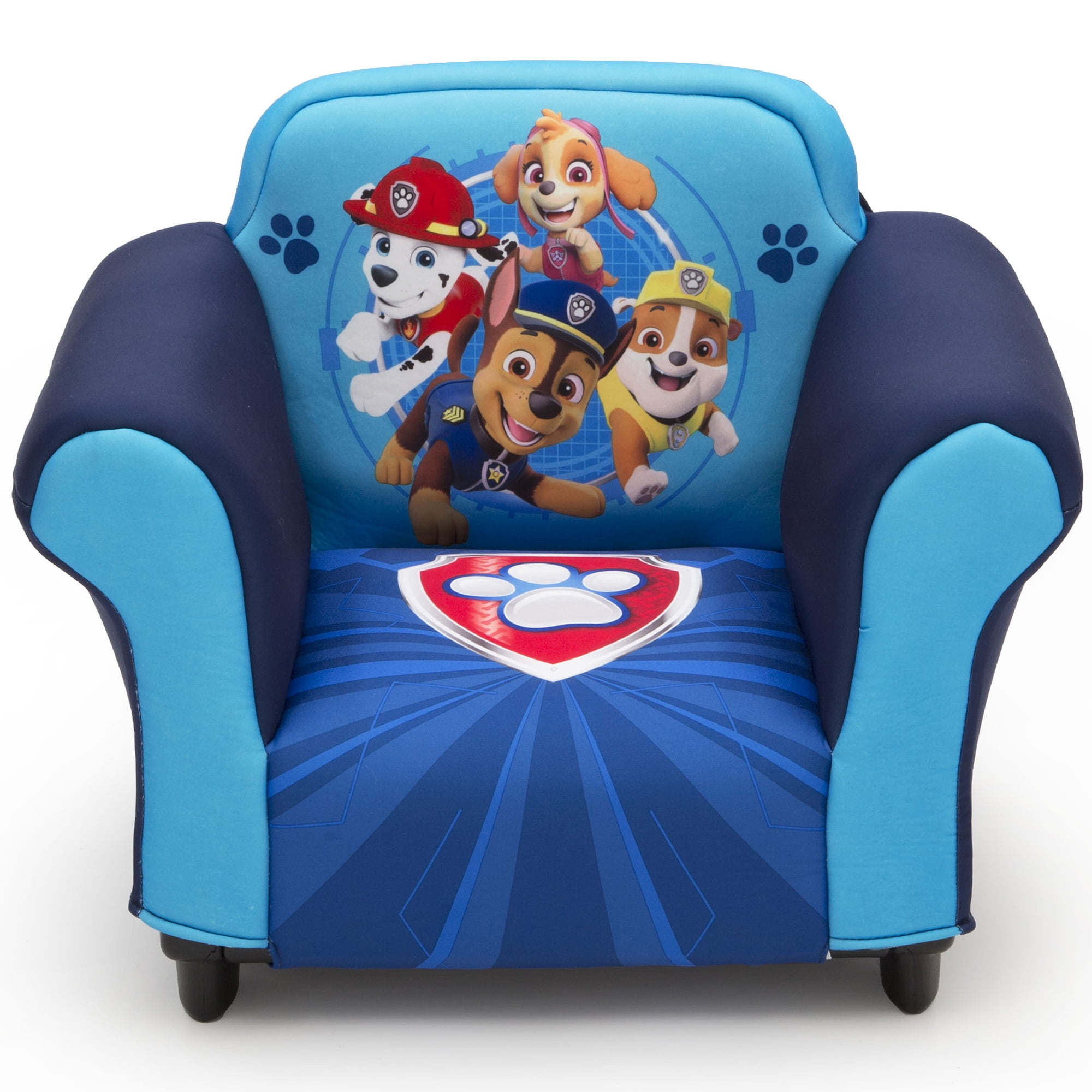 Disney Mickey Mouse Kids Upholstered Chair with Sculpted Plastic Frame by Delta 