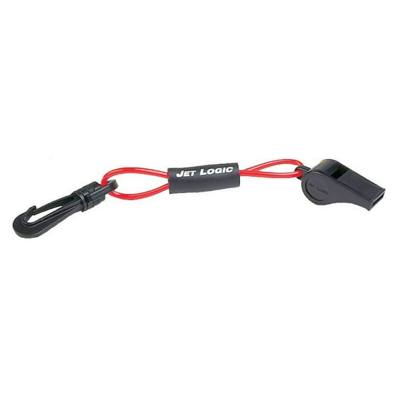 Whistle with Lanyard, Red / Black