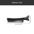thumbnail image 2 of icolorfuled Black Hairdressing Clips for Salon Use Portable Lightweight ABS Material 2pcs Small Size, 2 of 6