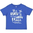 thumbnail image 3 of Inktastic Spring Break the Beach is My Happy Place Boys or Girls Toddler T-Shirt, 3 of 5