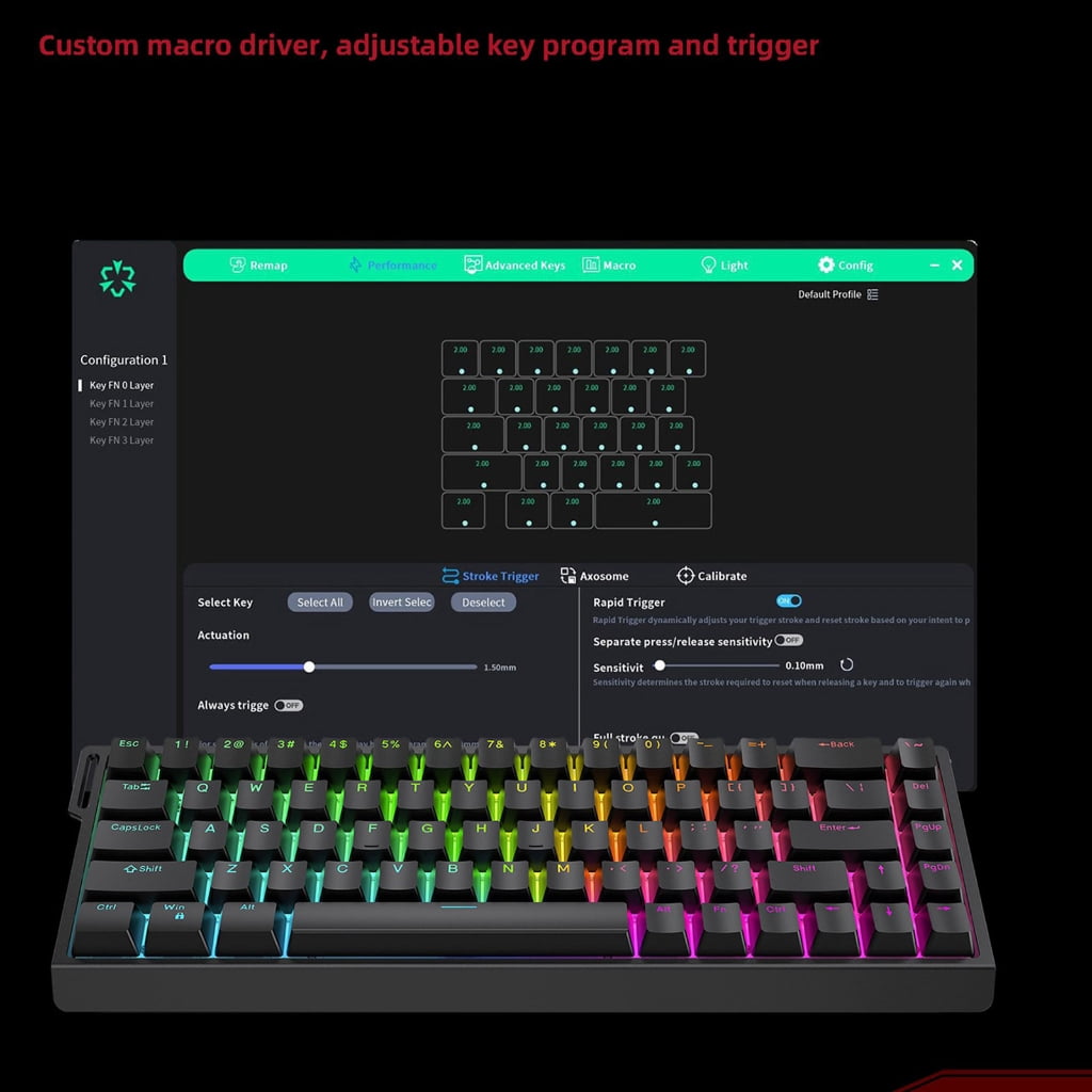 HE65 Mechanical Keyboard Switches Color Backlighting For Rapid Responsing And Smooth Typing For Various Setting