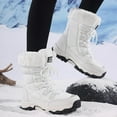 thumbnail image 2 of Women's Winter Snow Boots - Waterproof Platform Hiking Boots with Cotton-lined & Anti-Slip Sole, 2 of 9