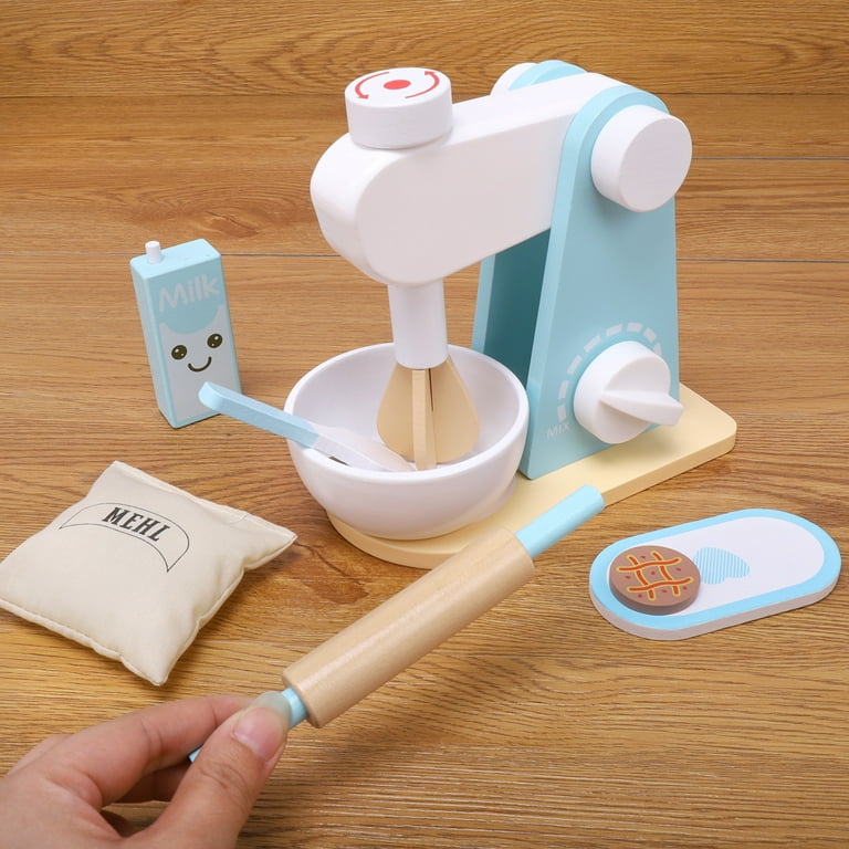 Montessori Mama Wooden Toy Mixer Cookie Baking Set
