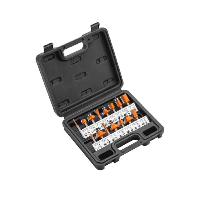 Juego Brocas Para Taladro 1/4 con 15 Pz Negro