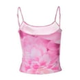 thumbnail image 3 of WBQ Y2k Tank Top Floral Spaghetti Strap Camisoles Women Sleeveless Flower Cami Top Summer Going Out Slim Fit Vest S-L Size, 3 of 9