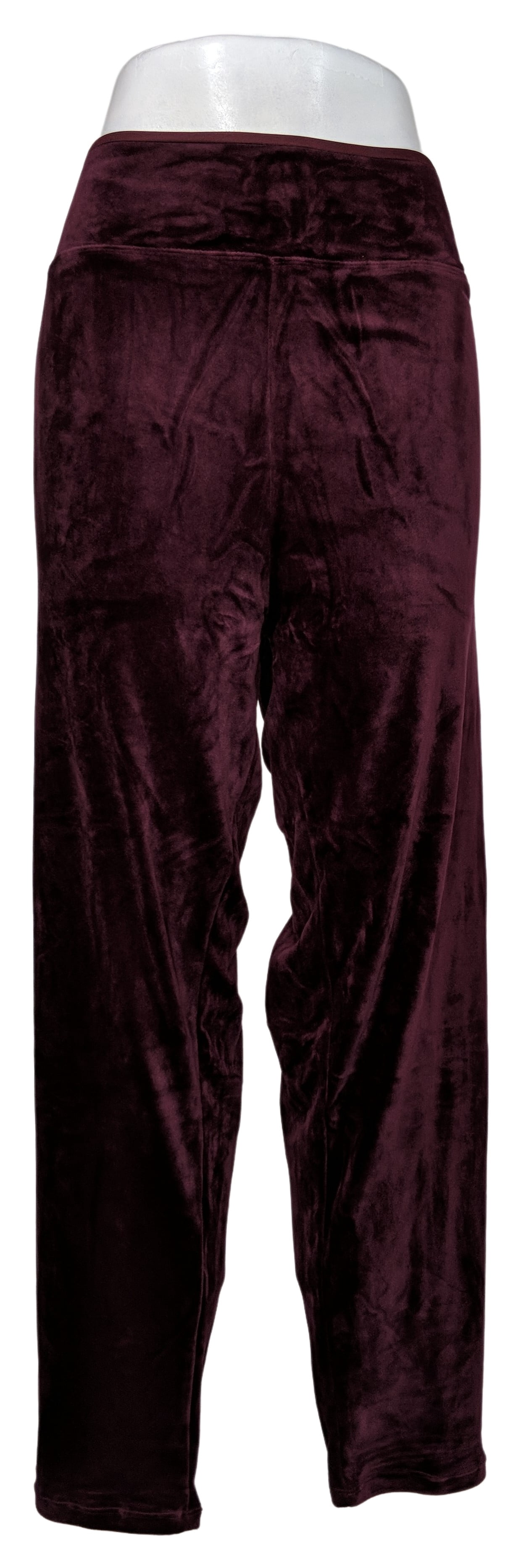 Leggings Sz 3XL Double Plush Velour Red 
