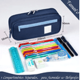 thumbnail image 2 of Estuche Xtellar Para Lapices De Gran Capacidad Estuches Escolares Color Azul, 2 of 2