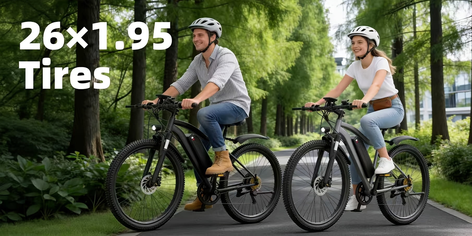 Luxury Adult Electric Bicycle 500/740W 48V 15-20MPH Front Hydraulic Suspension Premium LCD Display Durable Minimalist Design