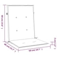 thumbnail image 2 of vidaXL 39.4" x 19.7" Taupe Chair Outdoor Seating Cushions, Waterproof (2 Count), 2 of 8