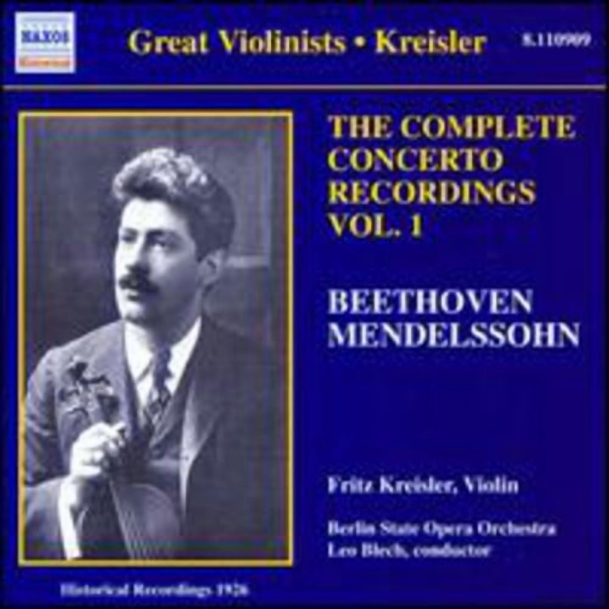 Fritz Kreisler - Concerto Recordings-Vol. 1 - Classical - CD