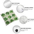thumbnail image 4 of Nawypu 4 Leaf Shamrock St Patricks Day Throw Pillow Cover Clovers Cushion Case for Sofa Couch &nbsp;2pc, 4 of 6