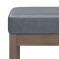thumbnail image 4 of Pemberly Row 26" Wide Faux Leather Small Entryway Bench in Stone Gray, 4 of 6