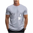 thumbnail image 2 of Tops para hombre, blusas y camisas de cuello redondo y manga corta para hombre, blusas casuales de cuello redondo con estampado de moda para hombre, blusas de cuello redondo y manga corta, camisas par, 2 of 6