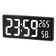 thumbnail image 2 of 2X Reloj de Pared Digital LED, Pantalla de Dígitos Grandes, Temperatura Y Humedad Interior, para Granja, Hogar, Aula, Oficina, Blanco, 2 of 10