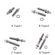thumbnail image 4 of 2 uds tornillos de juego de tambor piezas de marco profesional accesorios de sujeción tambores roscados tornillo de montaje componente de Accesorios para instrumentos musicales Como se muestra 60 mm Eigraketly  OD026310-04, 4 of 4