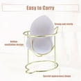 thumbnail image 4 of Makeup Sponge Holder Beauty Sponge Dry Stand Beauty Sponge Holder for Vanity Cat Shape Gold Tone, 4 of 7